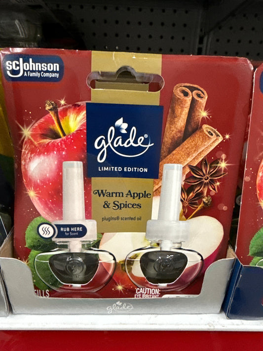 Glade Scented Oil Warm Apple & Spices 2 pack