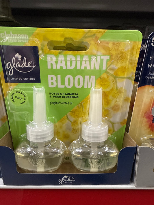 Glade Scented Oil Radiant Bloom 2 pack