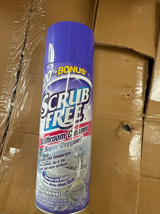 Scrub Free Bathroom Blue Velvet