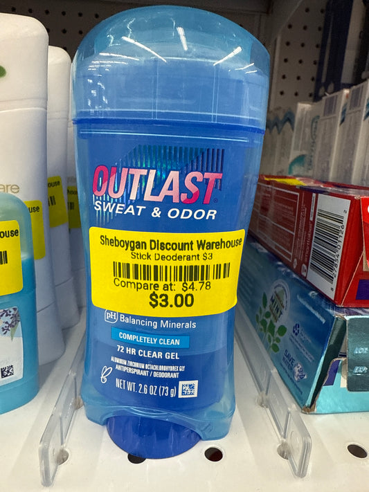Outlast deodorant 72h 2.6oz