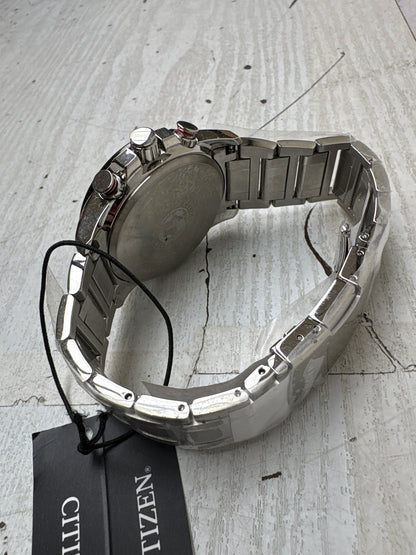 C29) Citizen Men's Eco-Drive Sport Luxury PCAT Chronograph Watch Stainless Steel, Black Dial (Model: CB5898-59E)