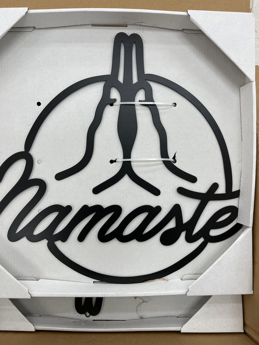 Namaste Metal Wall Art 14”x14”