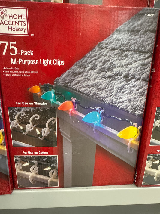 75 Pack All Purpose Light Clips