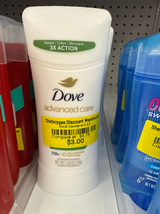 Dove 72h deodorant 2.6oz