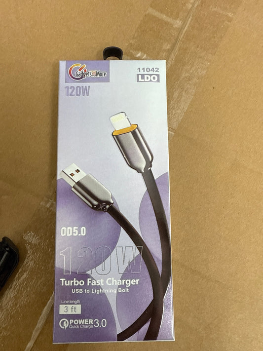 3ft 120w USB to Lightning Charger