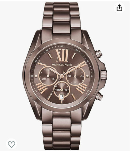 Michael Kors Bradshaw Women's Watch, Stainless Steel Chronograph Watch for Women with Steel