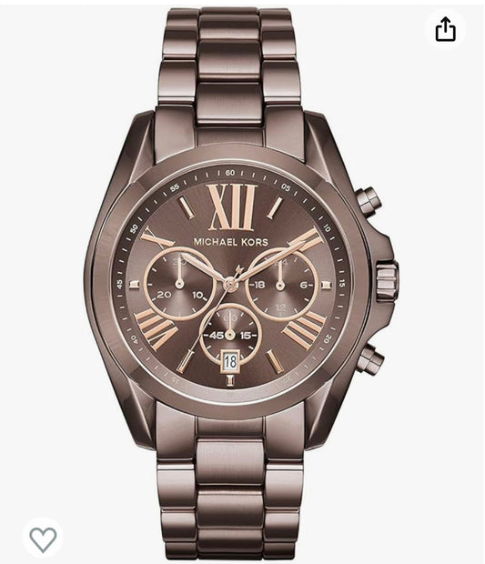 Mk5) Michael Kors Bradshaw Women's Watch, Stainless Steel Chronograph Watch for Women with Steel