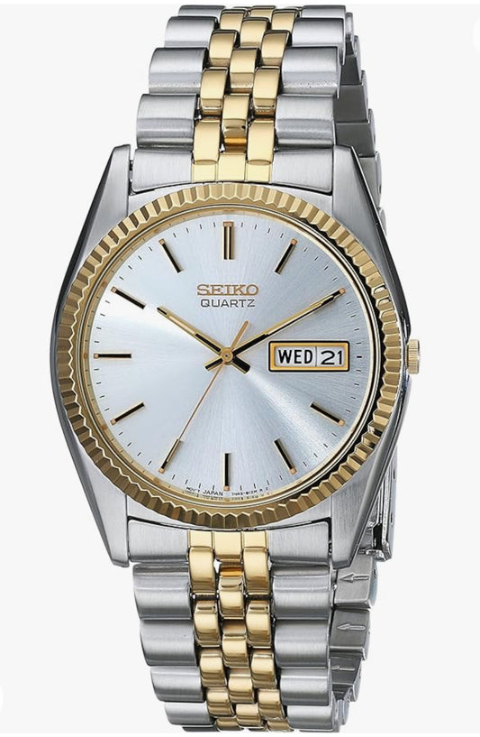 S13) Seiko Men's SGF204 Stainless Steel Two-Tone Watch