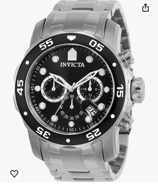 I23) Invicta Pro Diver SCUBA Men's Watch - 48mm, Steel (0069)