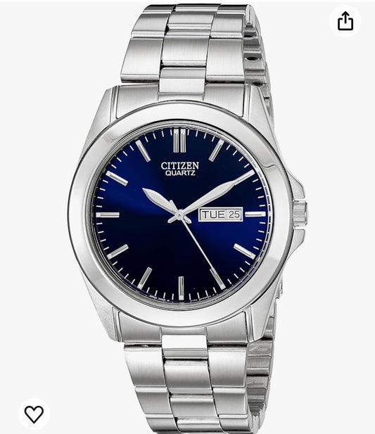 C23) Citizen Men's Classic Quartz Watch, Stainless Steel