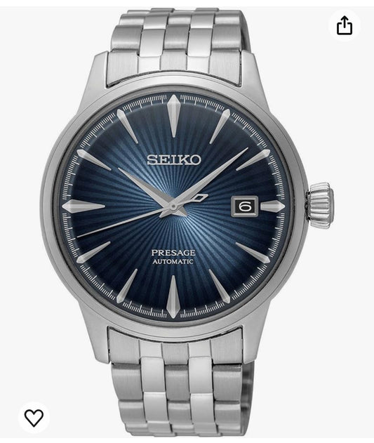 S37) SEIKO SRPB41 Presage Men's Watch Silver-Tone 40.5mm Stainless Steel