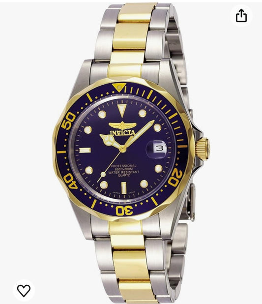 I3) Invicta INVICTA-8935 Men's Pro Diver Collection Two-Tone Stainless Steel Watch with Link Bracelet