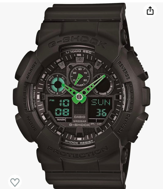 A18) Casio Men's GA-100 XL Series G-Shock Quartz 200M WR Shock Resistant Watch