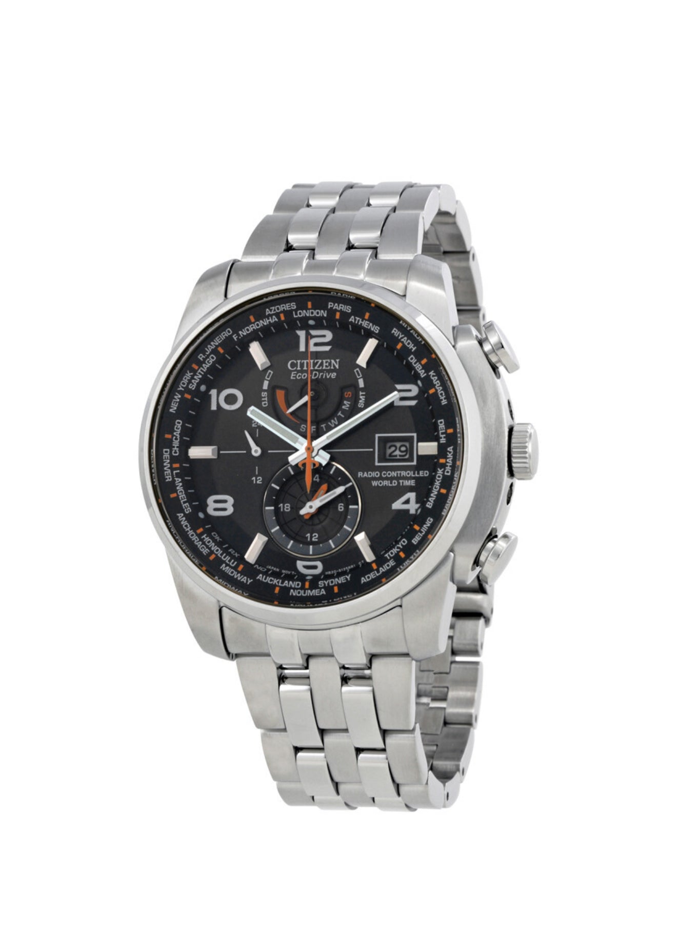 C108) Citizen Eco Drive Black Dial Stainless Steel Men's Watch
Item No. AT9010-52E