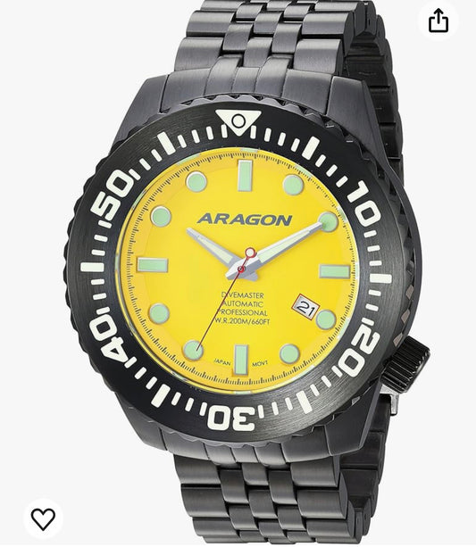 ARAGON® A253YEL Divemaster EVO 50mm Automatic