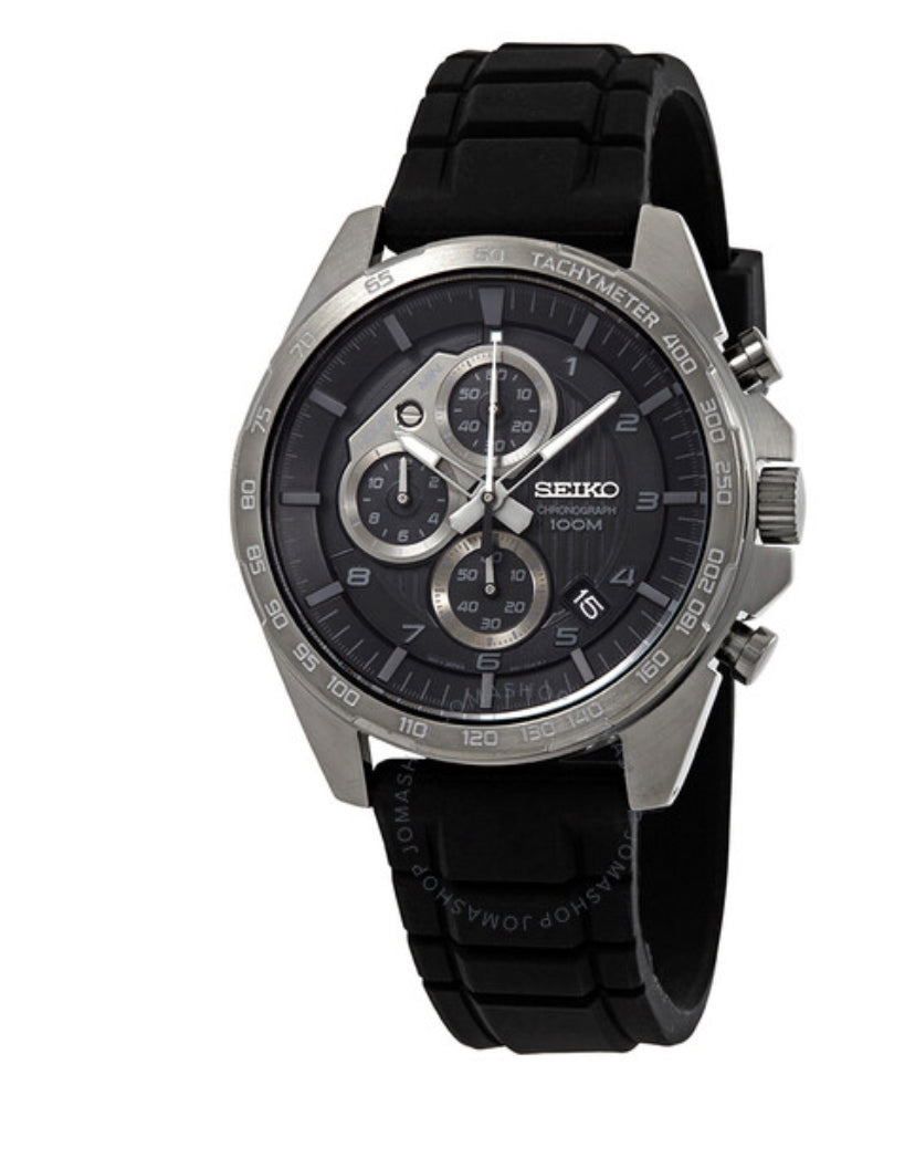 S18) Seiko Motorsport Chronograph Black Dial Men's Watch
Item No. SSB327P1