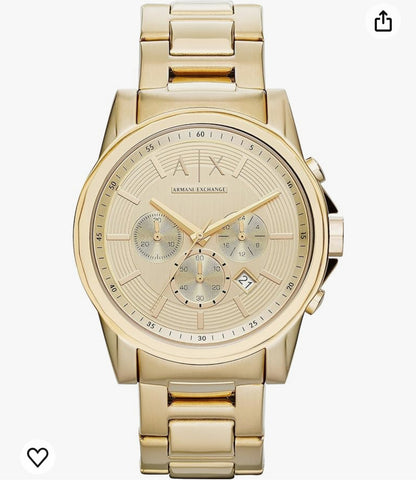 AX Armani Exchange Chronograph Watch for Men with Leather, Stainless Steel or Silicone Band