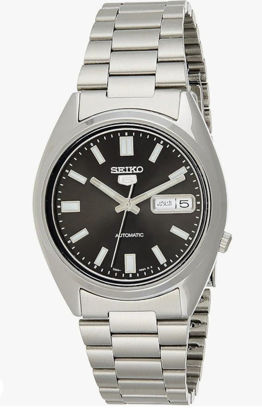 S29) SEIKO Automatic Watch for Men 5-7S Collection - with Day/Date Calendar, Luminous Hands, Stainless Steel Case & Bracelet