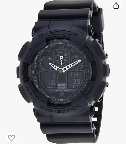 A19) Casio Mens G-Shock Ana-Digi GA100-1A1 3-Eye Wristwatch