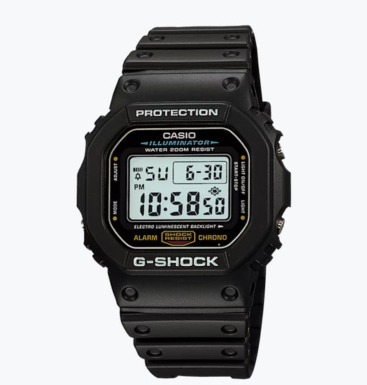 A30) Casio Men's G-Shock Quartz Watch with Resin Strap, Black, 20 (Model: DW5600)