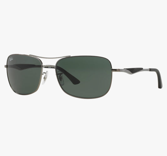 Rb24) Ray-Ban Men's Rb3515 Square Sunglasses