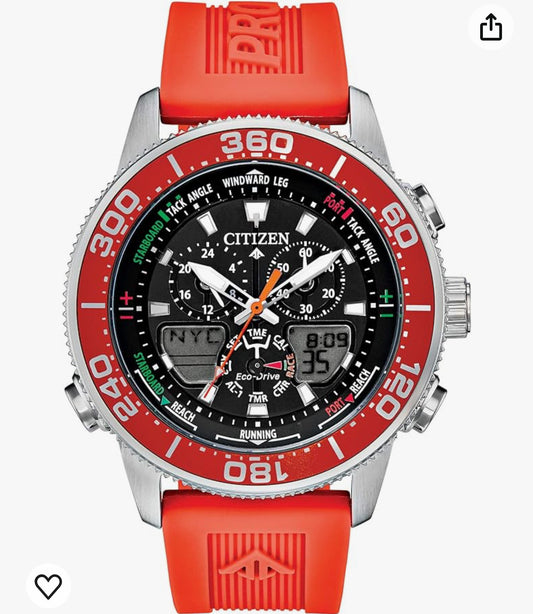 C32) Citizen Men's Promaster Sailhawk Eco-Drive Watch, Yacht Racing Timer, Chronograph, Polyurethane Strap