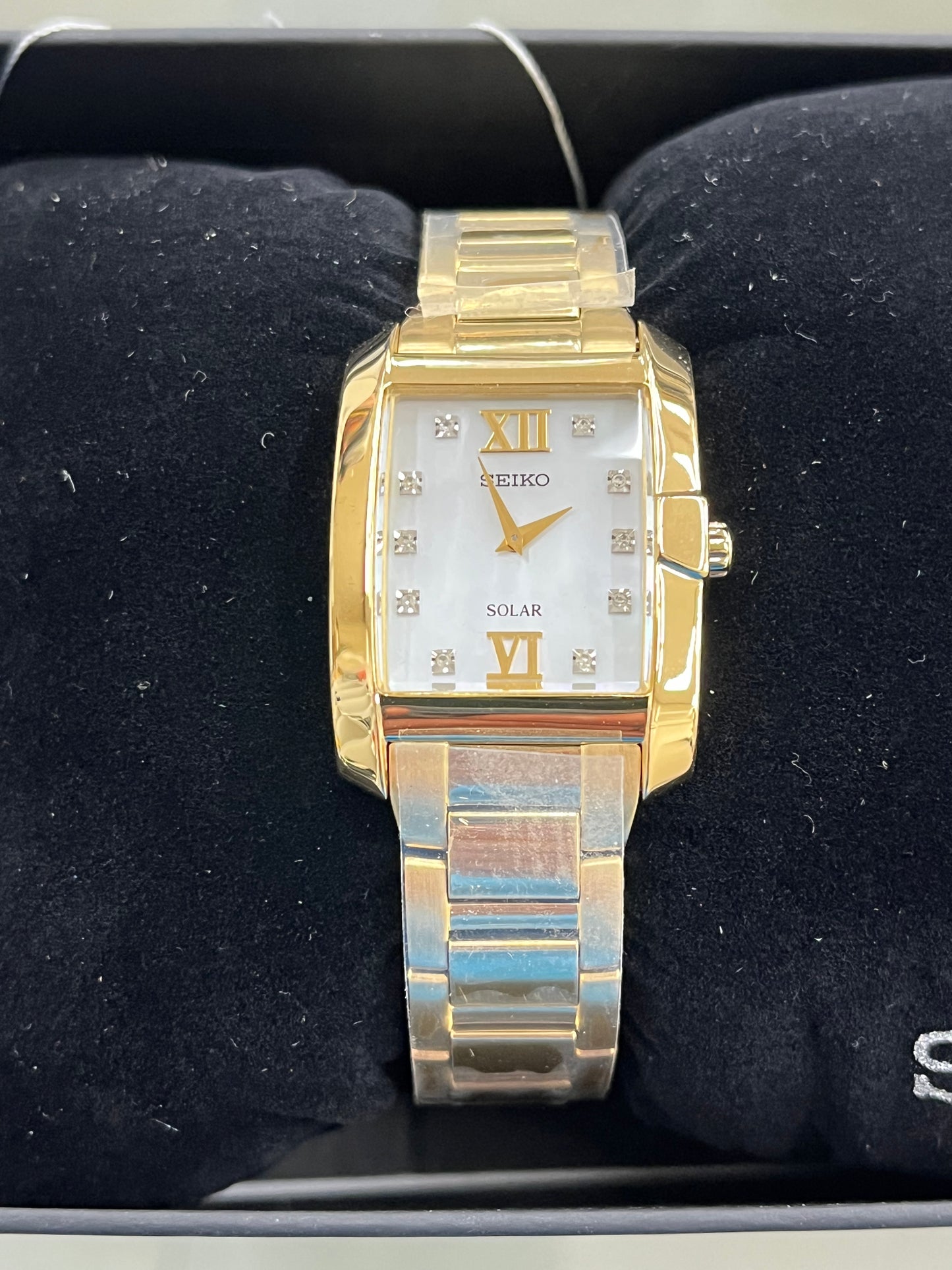 Seiko Women’s Solar Goldtone Mother Of Pearl Watch