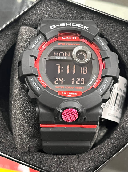 a1)Casio G-Shock Men's GBD800-1 Bluetooth G-Squad Digital Watch, Black/Red (BLKRED/1), One Size