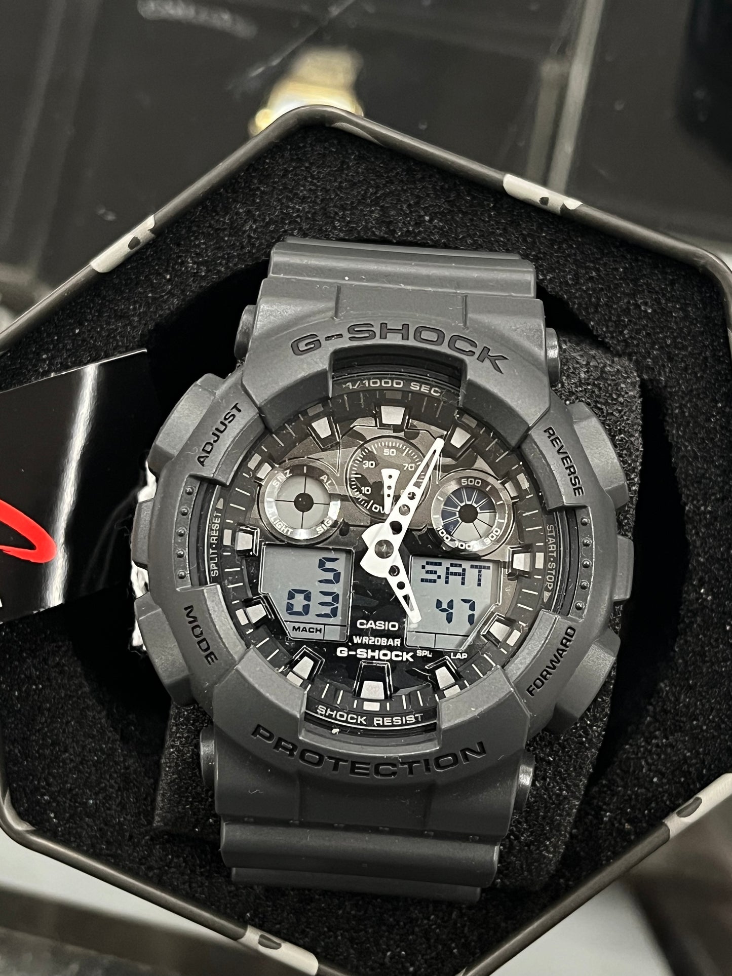 a12) Casio Men's GA-100 XL Series G-Shock Quartz 200M WR Shock Resistant Watch