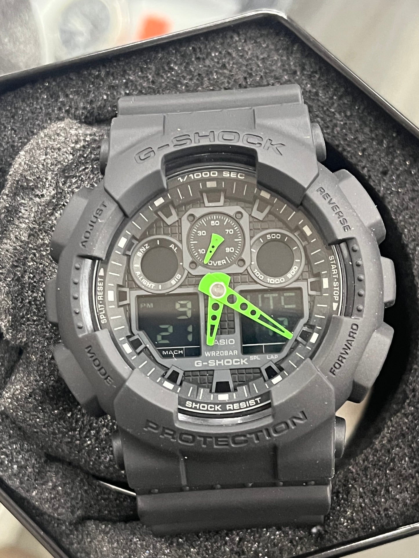 G shock ga 100 green on sale