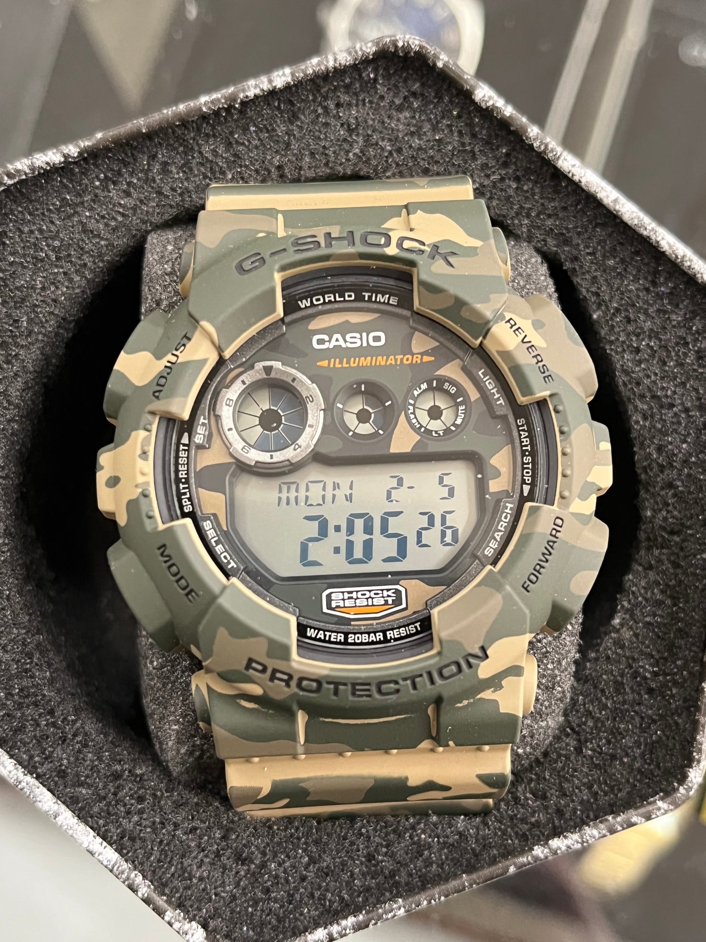 A23) Casio G-Shock Men's GD-120CM Camo Sport Watch