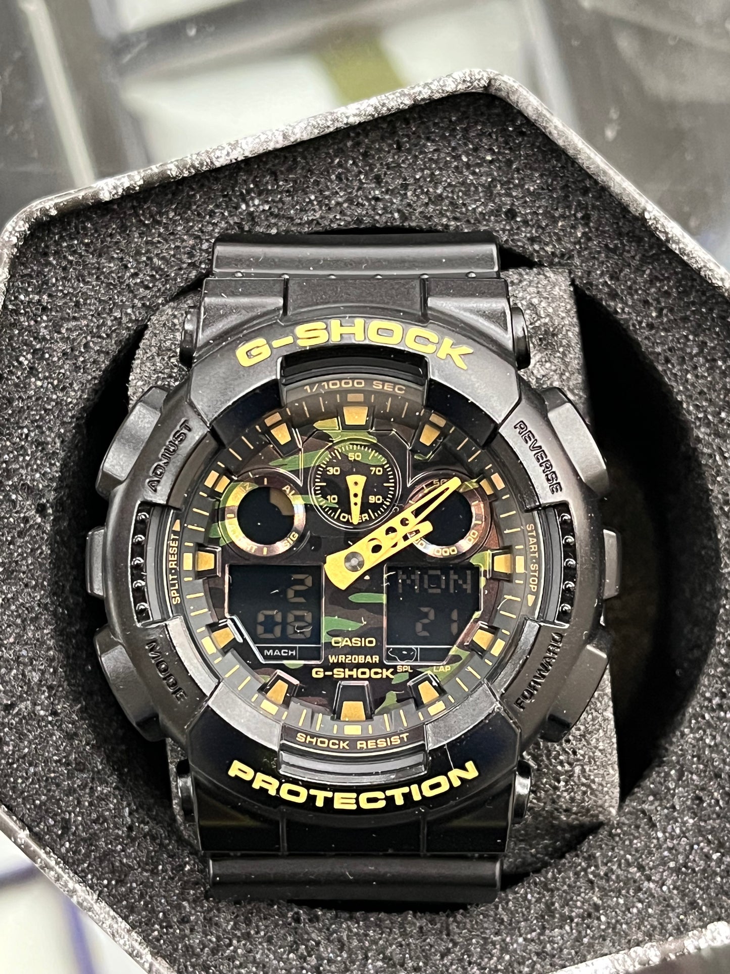 A24) Casio G Shock Camouflage Men' S Watch Ga 100cf-1a9