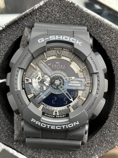 A26) Casio G-Shock Wristwatch (Model: GA110-1B), Black