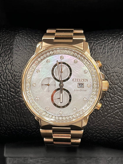 C60) Citizen Eco-drive B612-s092957 Solar Quartz Wrist Watch