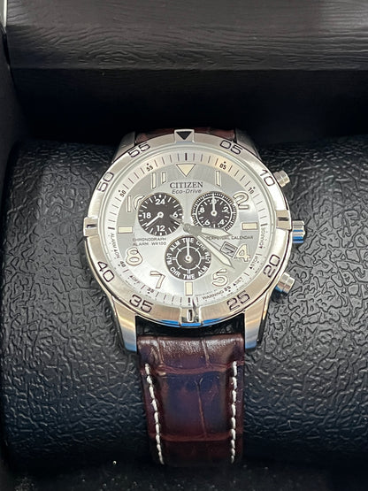 C90) Perpetual Calendar Eco-Drive Chronograph Men's Watch
Item No. BL5470-06A