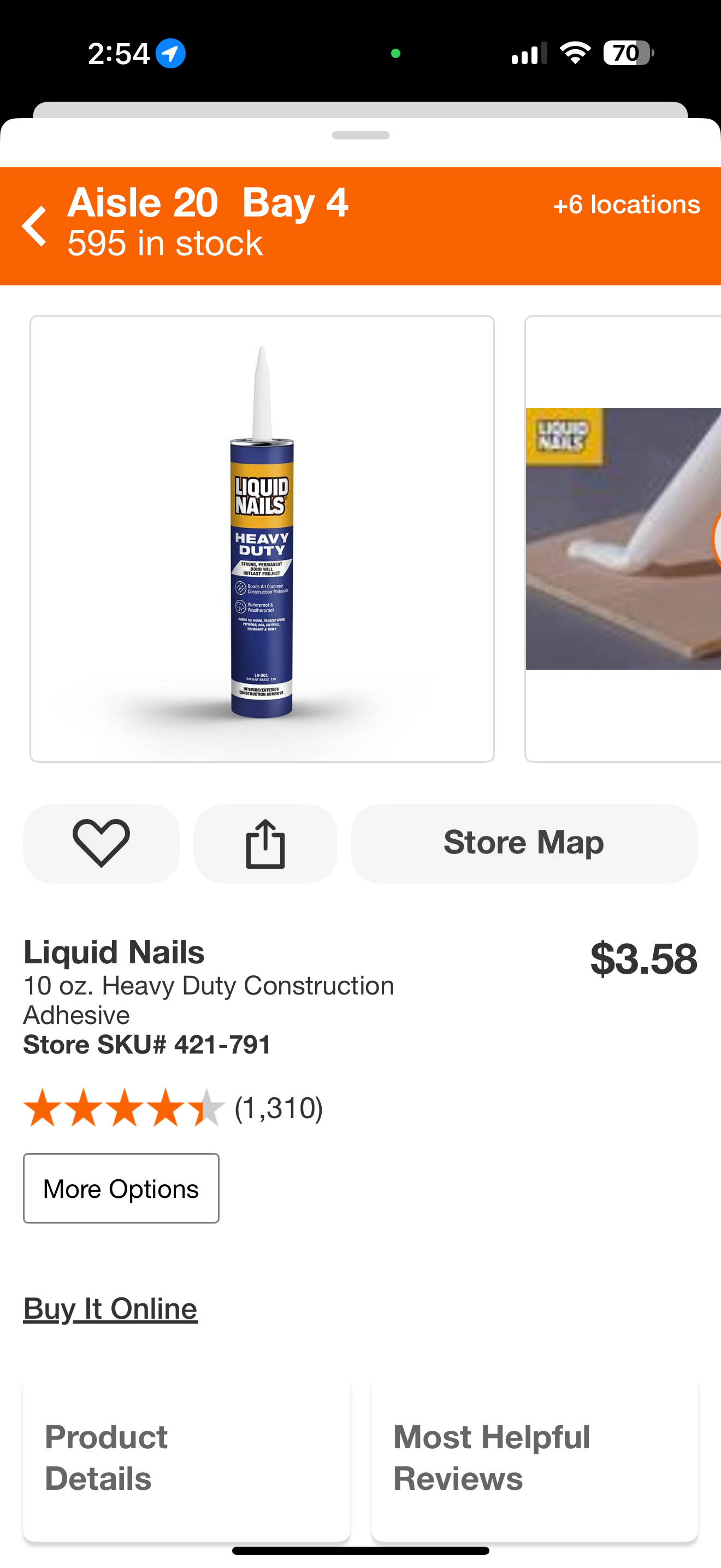 Liquid nails heavy duty caulk