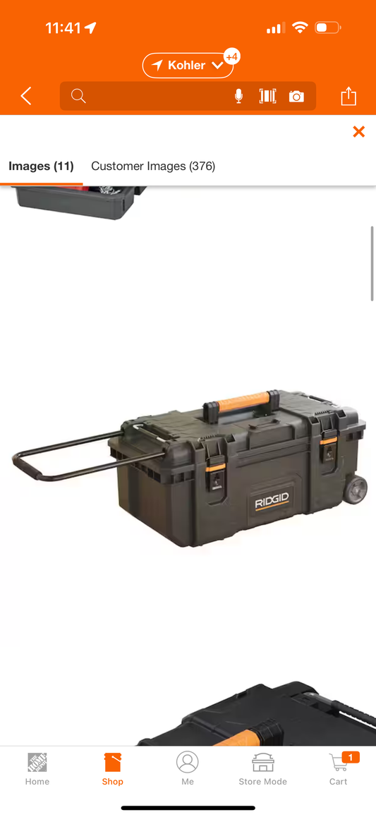 Ridgid 28in mobile toolbox