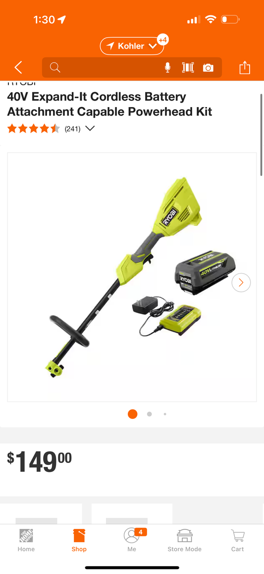 Ryobi Ry40ph01k grade A