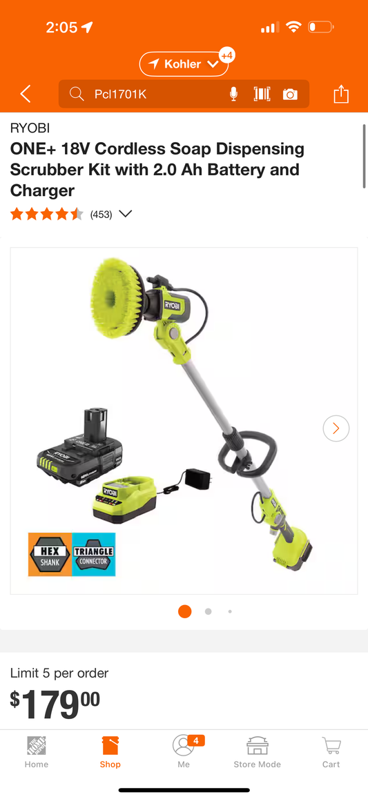 Ryobi Pcl1701k grade A