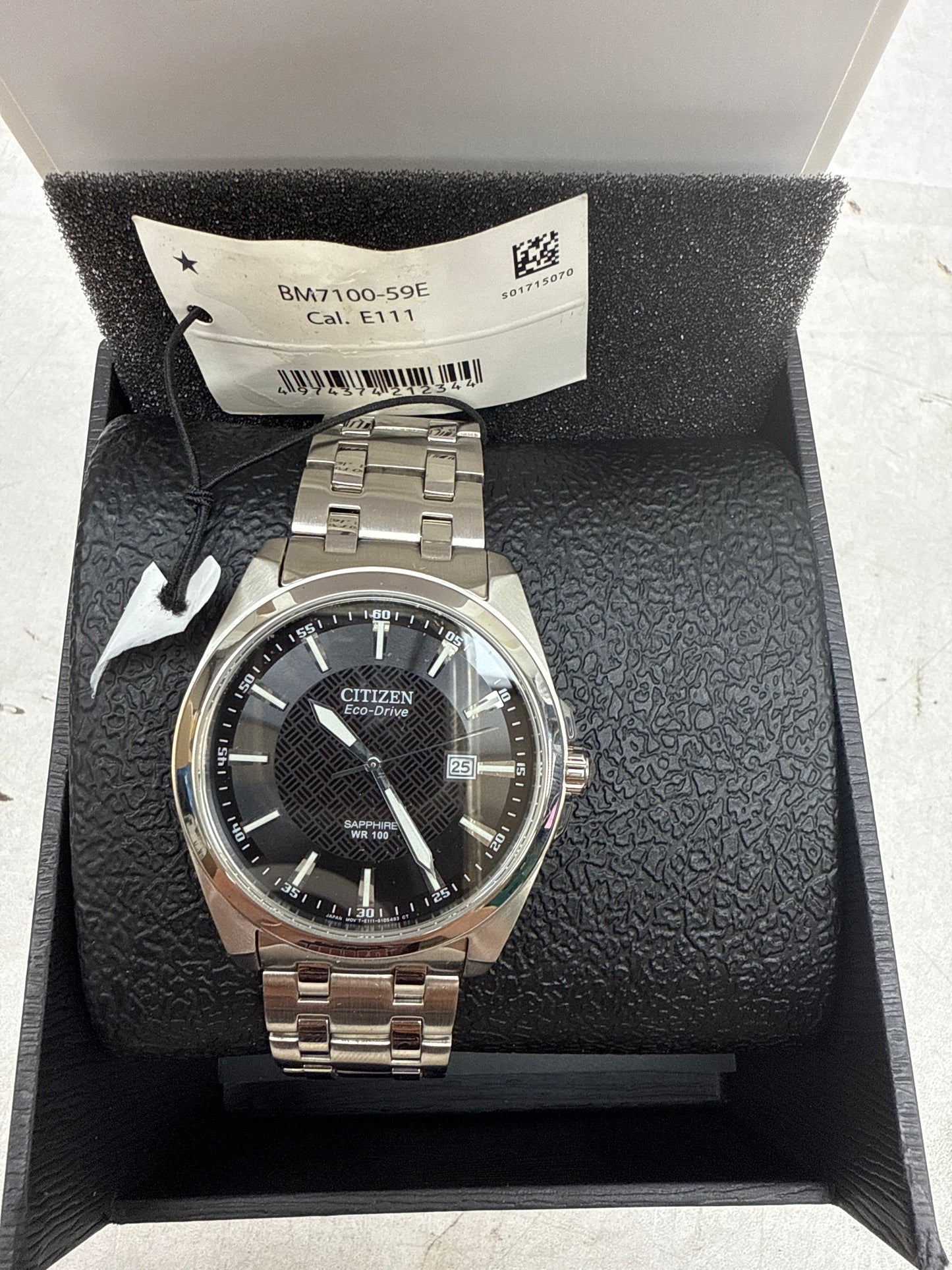 C104) Citizen Corso Eco Drive Black Dial Men's Watch
Item No. BM7100-59E
