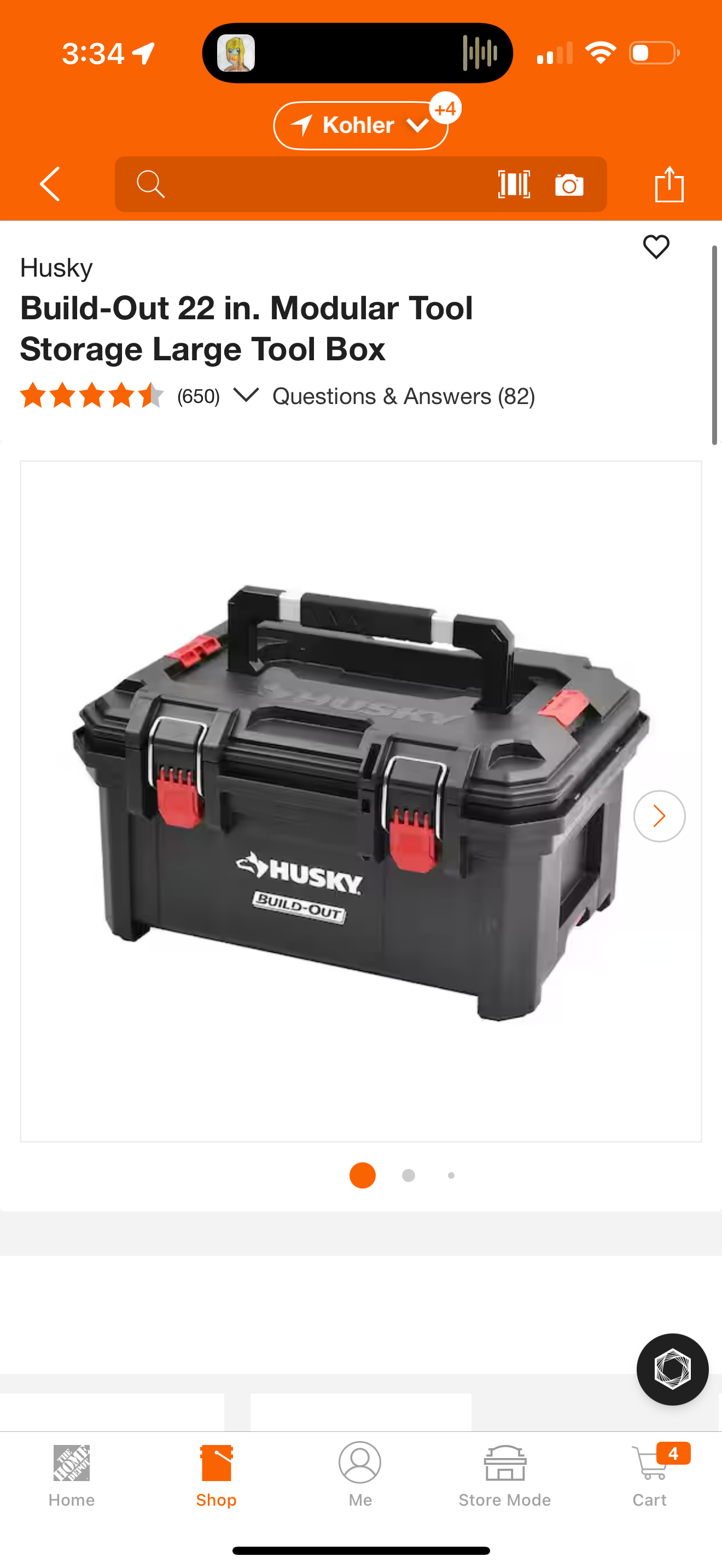 Husky Buildout Large Toolbox