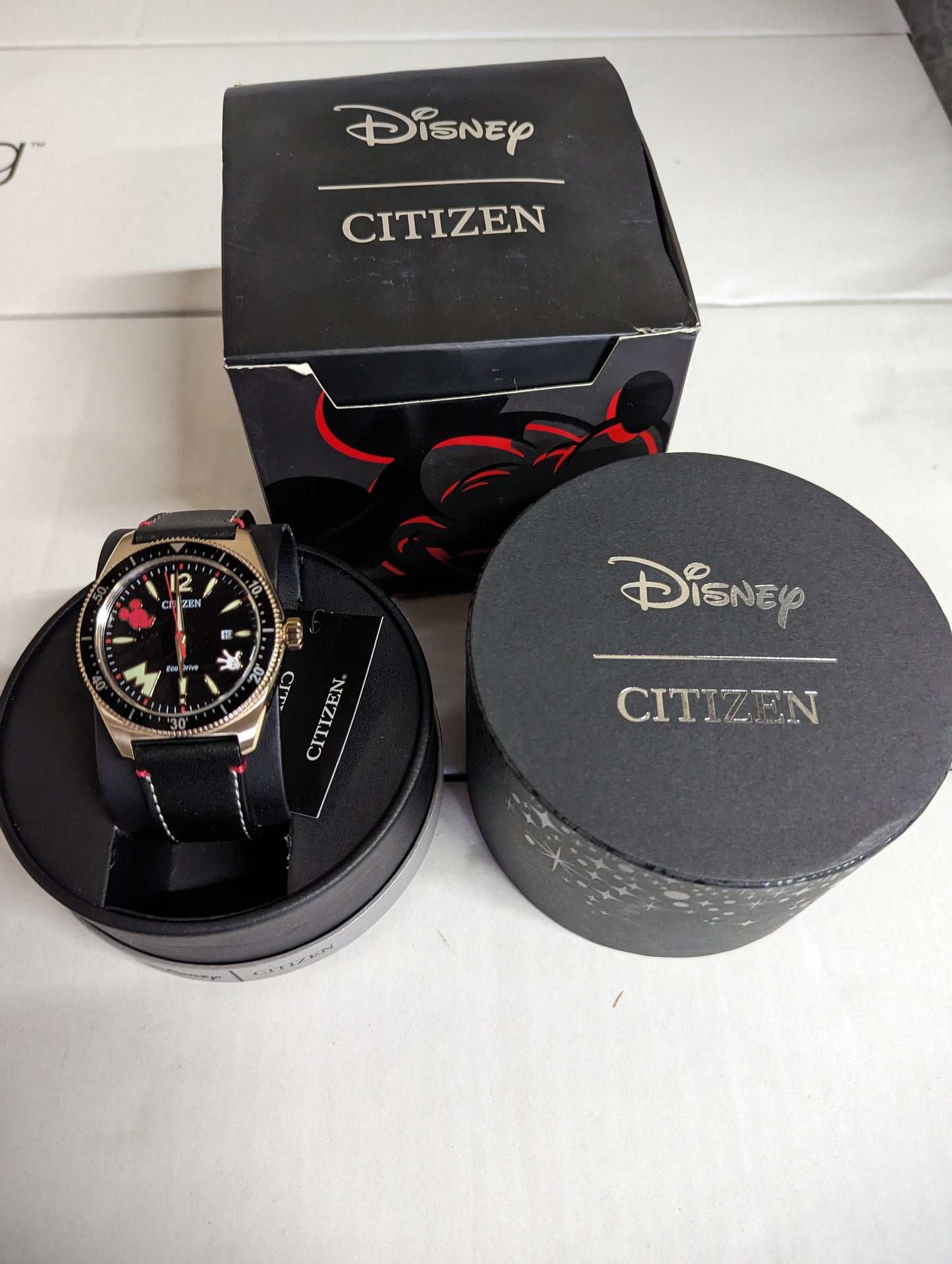 Citizen Eco-Drive Mickey Mouse Classic Black Strap Watch