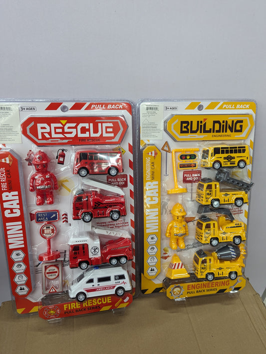 Rescue and Building Engineering Construction Playset Toy