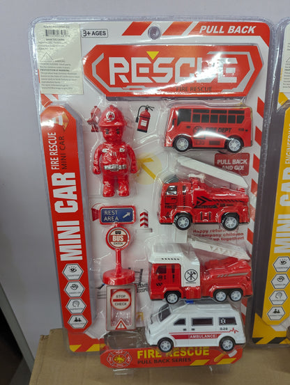 Rescue and Building Engineering Construction Playset Toy