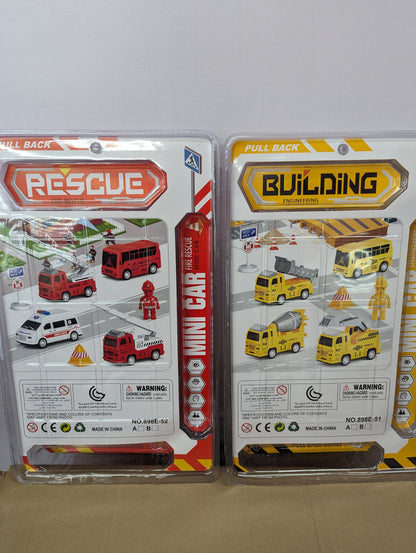 Rescue and Building Engineering Construction Playset Toy