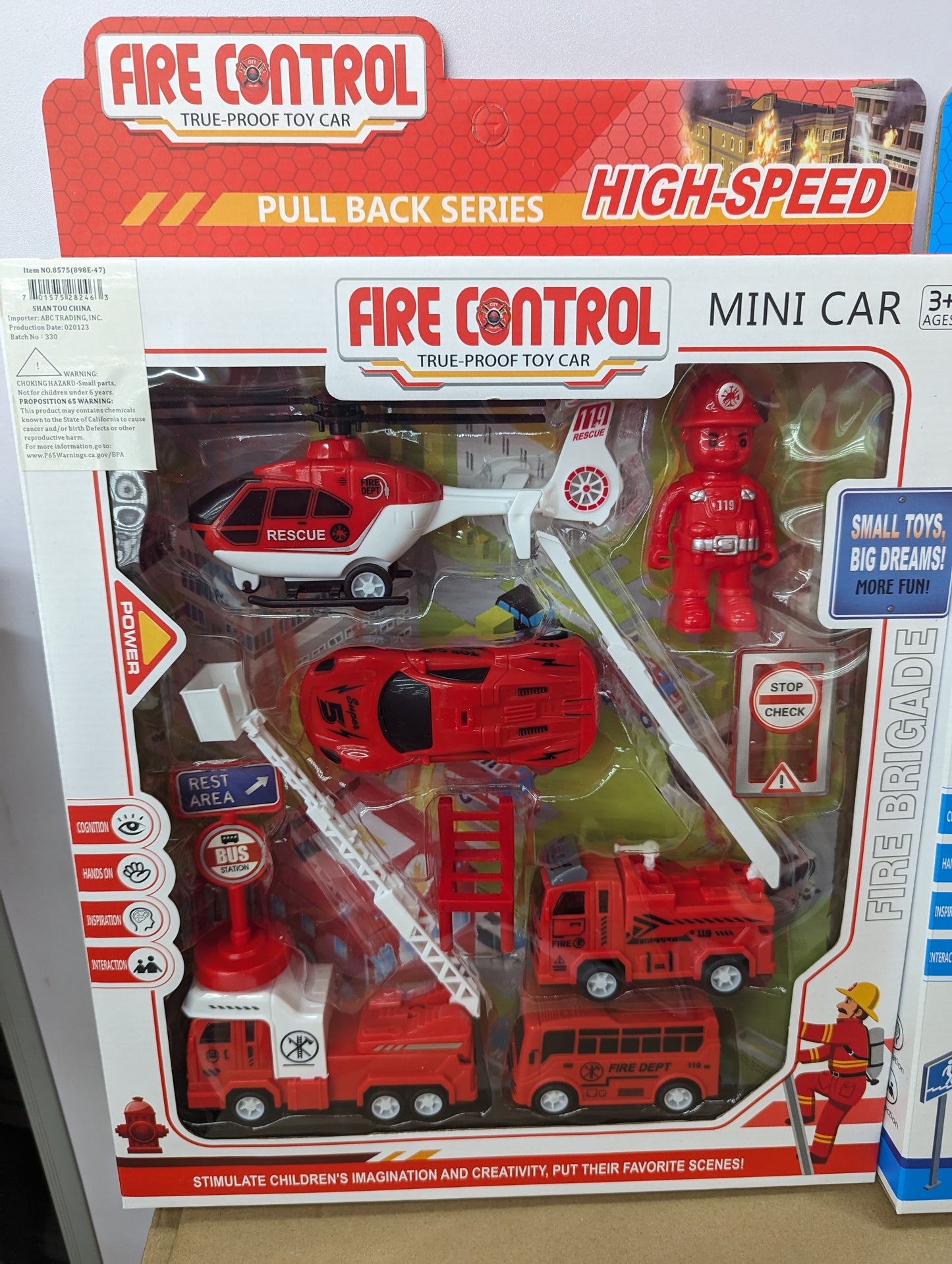 Firetruck 🚒 or Plane ✈️ Pullback Toy Set