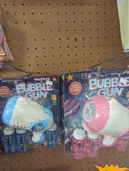 Light Up Space Bubble Gun