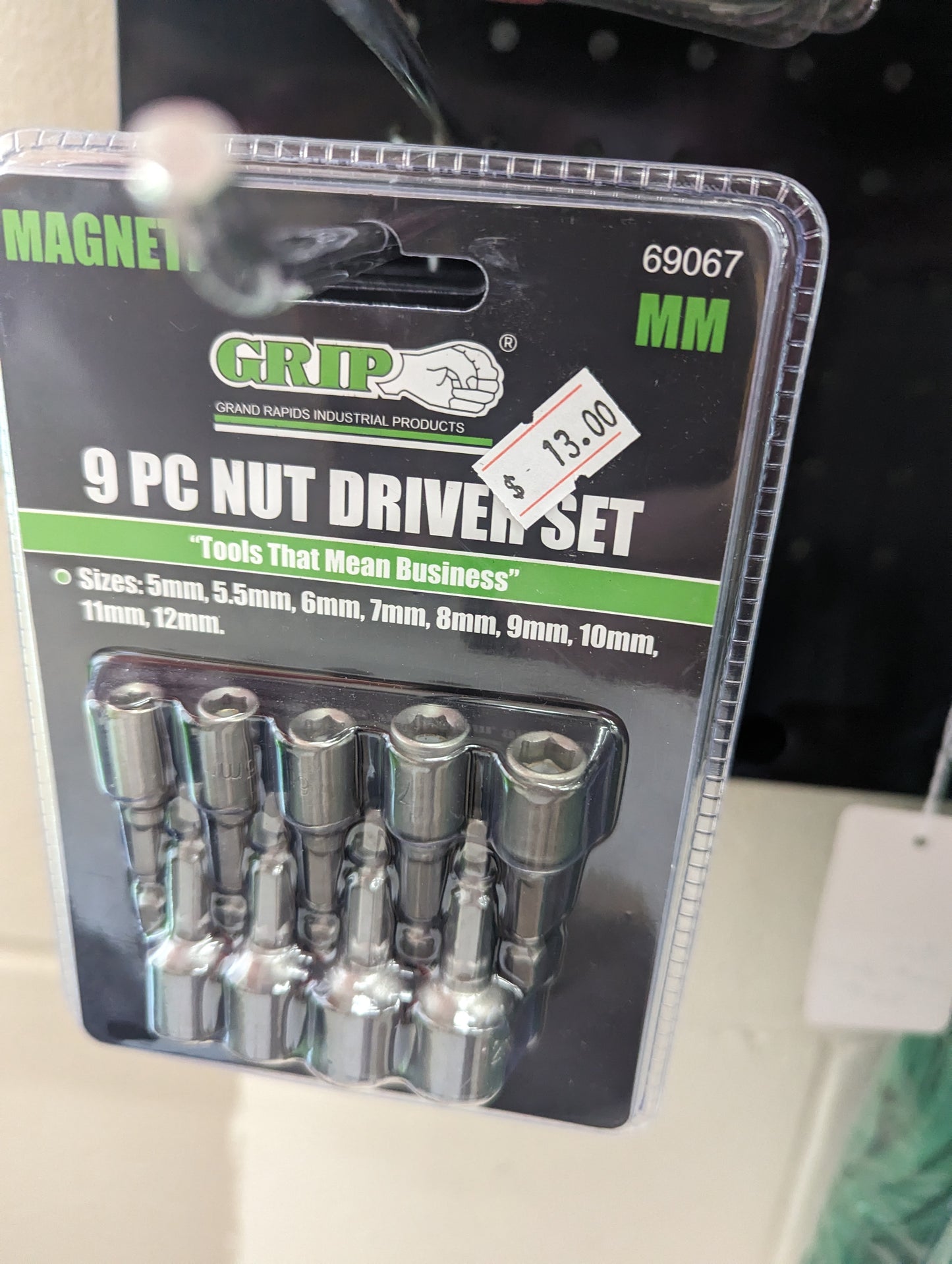 9 PC Magnetic Nut Driver Set