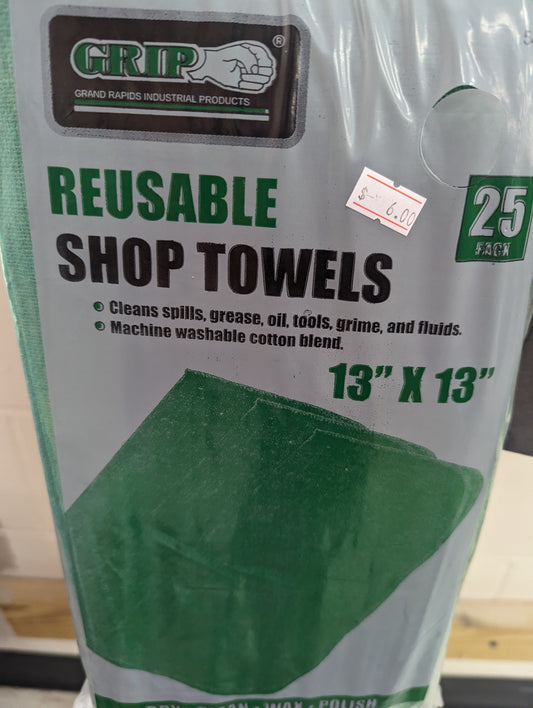 25 Pack Reusable Shop Towels