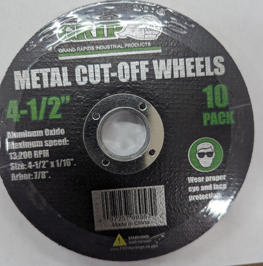 4-1/2" Metal Cut-Off Wheel